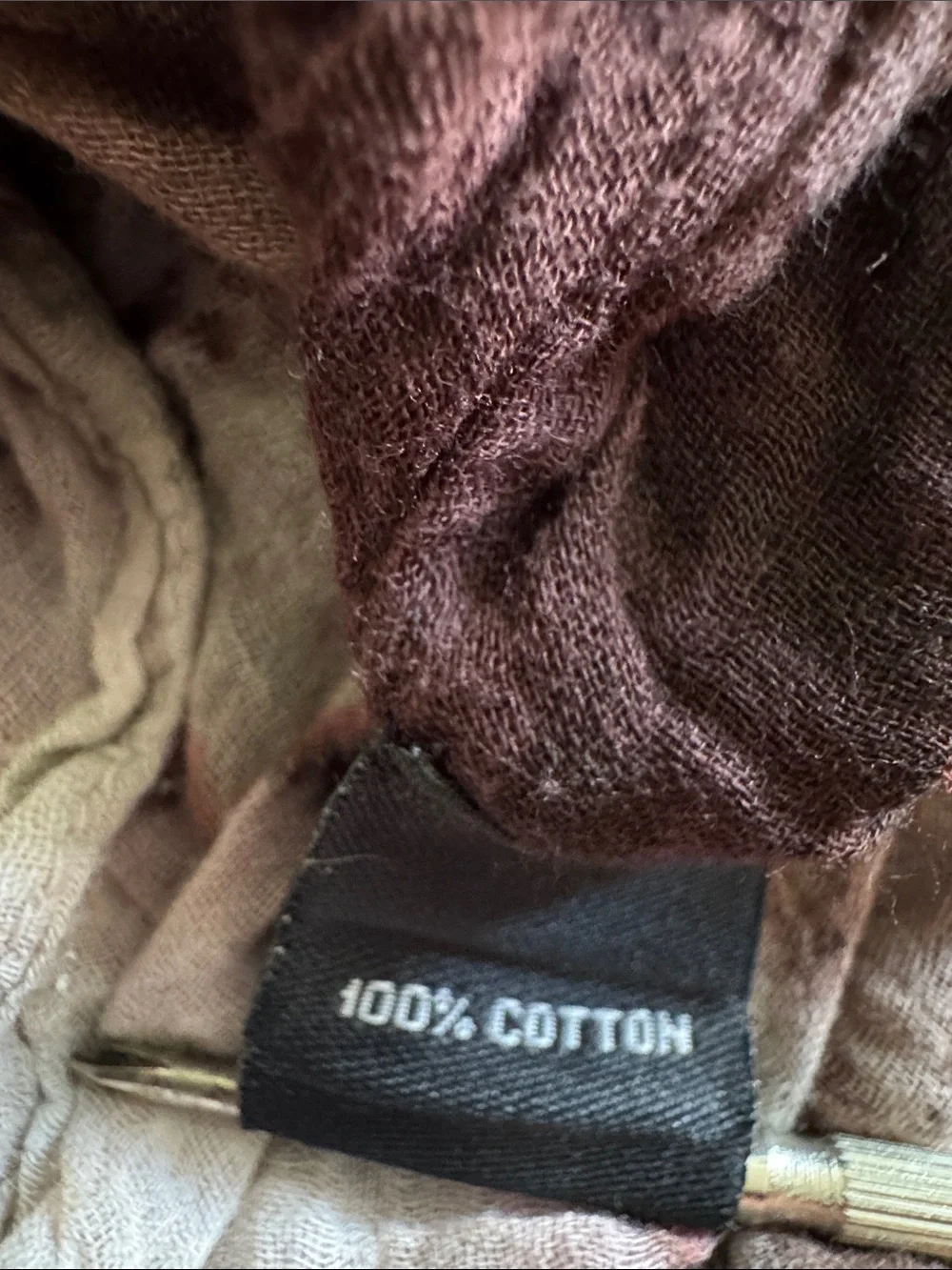 Tie-Dye Crinkle Skirt - Green, Brown & Pink - Picture 3 of 11